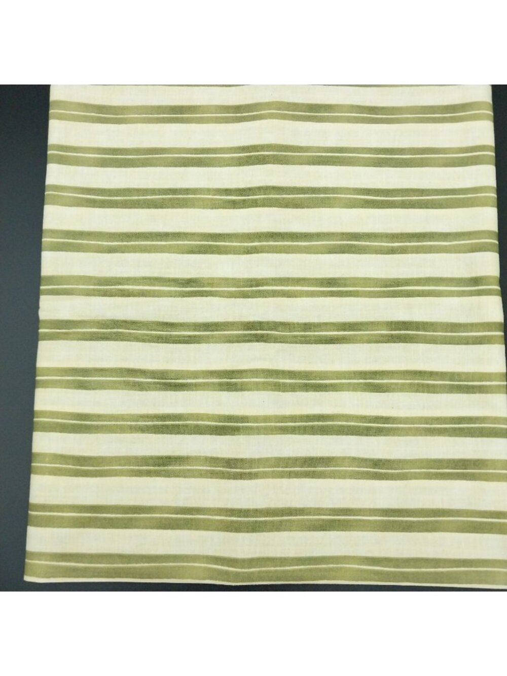 1 Yd Cotton Fabric Yellow & Green Stripes Dan DiPaolo Home is in the Kitchen